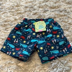 iPlay I Play. Swim Diaper Swimsuit 12 months Blue NWT